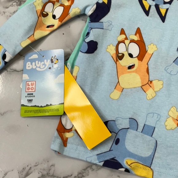 Bluey Newborn Pijama 2 piece Top Set various Size - Picture 4 of 9